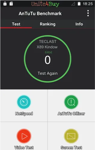 TECLAST X89 Kindow Antutu benchmark score