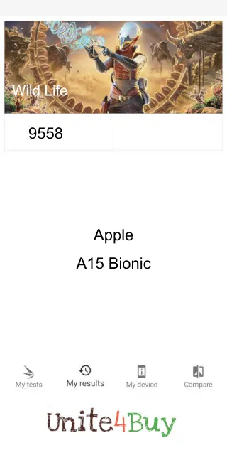 Apple A15 Bionic 3DMark Benchmark score