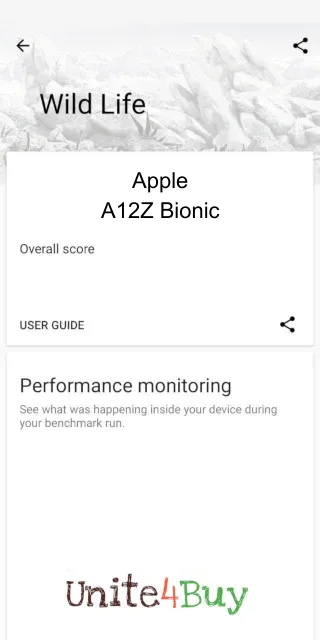 Apple A12Z Bionic 3DMark benchmark-poeng