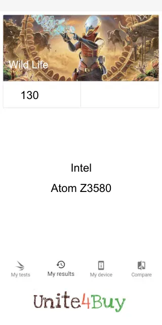 Intel Atom Z3580 3DMark benchmarkresultat-poäng