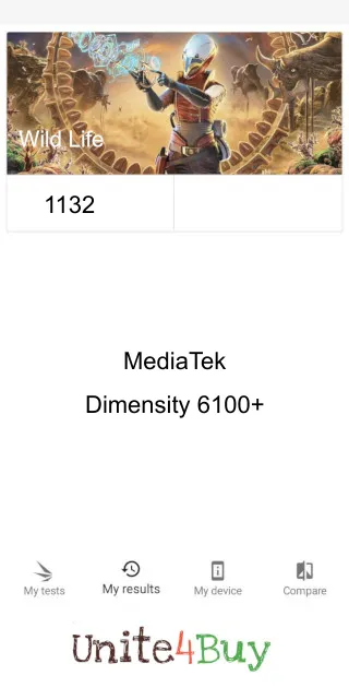 תוצאות ציון MediaTek Dimensity 6100+ 3DMark benchmark
