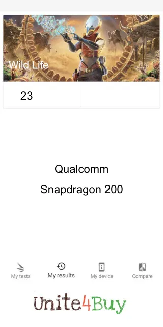 Qualcomm Snapdragon 200  3DMark Benchmark skóre