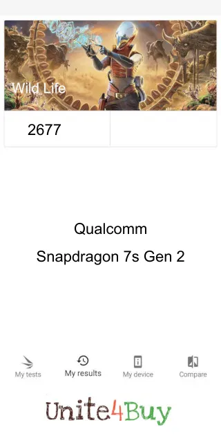 Qualcomm Snapdragon 7s Gen 2 3DMark Benchmark punktacja
