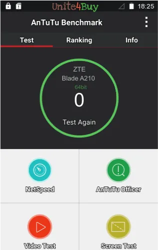 ZTE Blade A210 Antutu benchmark score
