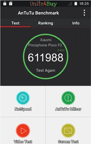 Pontuação do Xiaomi Pocophone Poco F2 no Antutu Benchmark