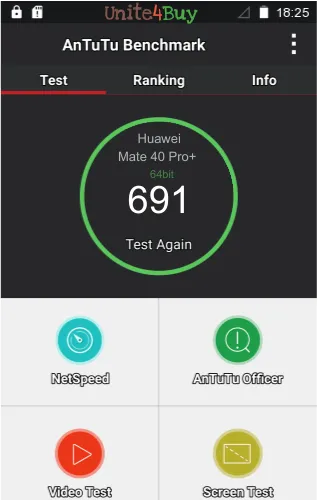 النتيجة المعيارية لـ Huawei Mate 40 Pro+ Antutu
