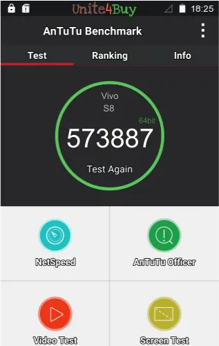 Vivo S8 Antutu benchmark résultats, score de test